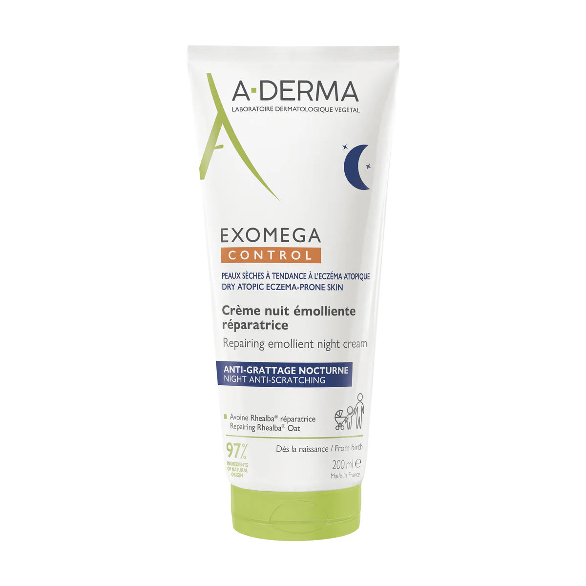 A-DERMA EXOMEGA CONTROL CREMA EMOLIENTE NOCHE 200 ML