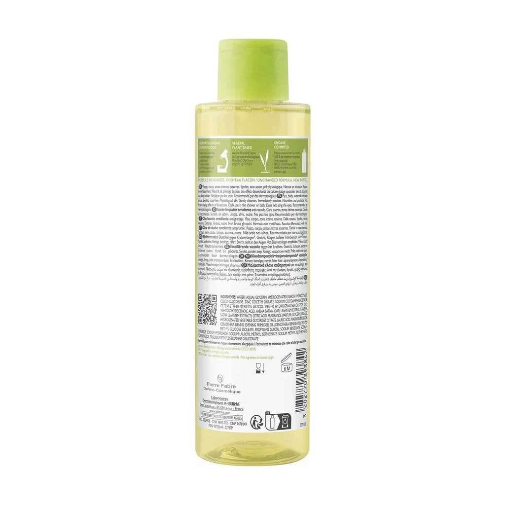A-DERMA EXOMEGA CONTROL DERMOLIMPIADOR EN ACEITE 200 ML