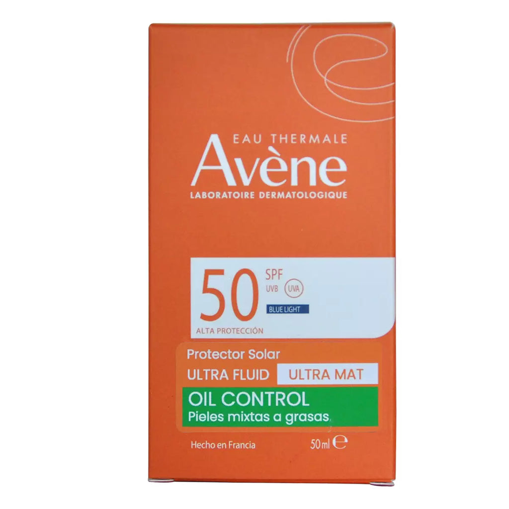 AVENE ULTRA FLUID ULTRA MAT PIEL MIXTA A GRASA FPS50+ 50 ML