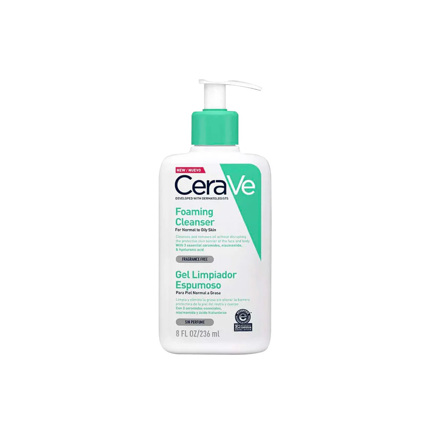 CERAVE GEL LIMPIADOR ESPUMOSO 236 ML