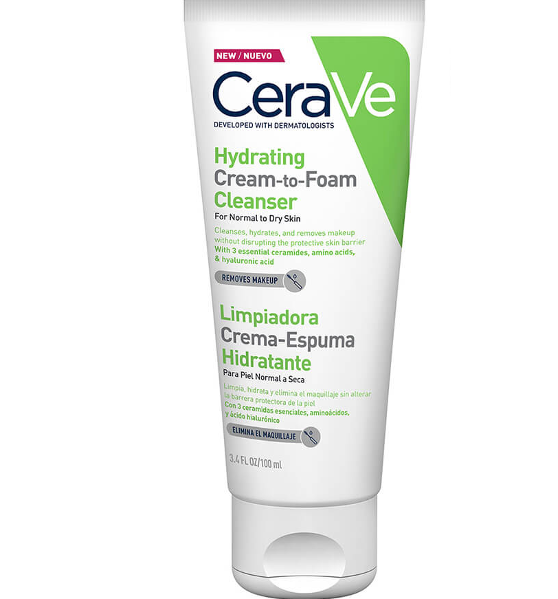 CERAVE CREMA ESPUMOSA LIMPIADORA HIDRATANTE 100 ML