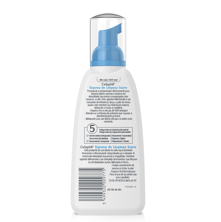 CETAPHIL ESPUMA DE LIMPIEZA SUAVE 236 ML