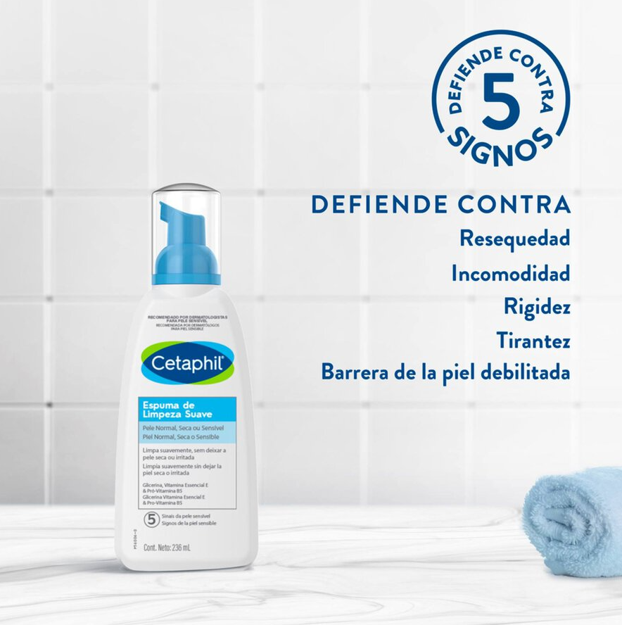 CETAPHIL ESPUMA DE LIMPIEZA SUAVE 236 ML