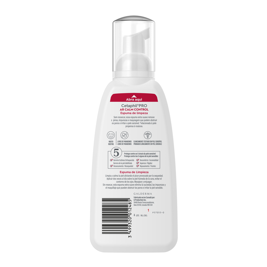 CETAPHIL PRO AR CALM CONTROL ESPUMA DE LIMPIEZA 236 ML