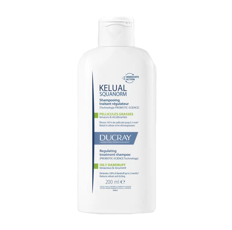DUCRAY KELUAL SQUANORM SHAMPOO CASPA GRASA 200 ML