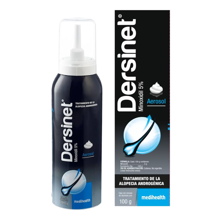 MEDIHEALTH DERSINET AEROSOL ESPUMA MINOXIDIL 5% 100 GR