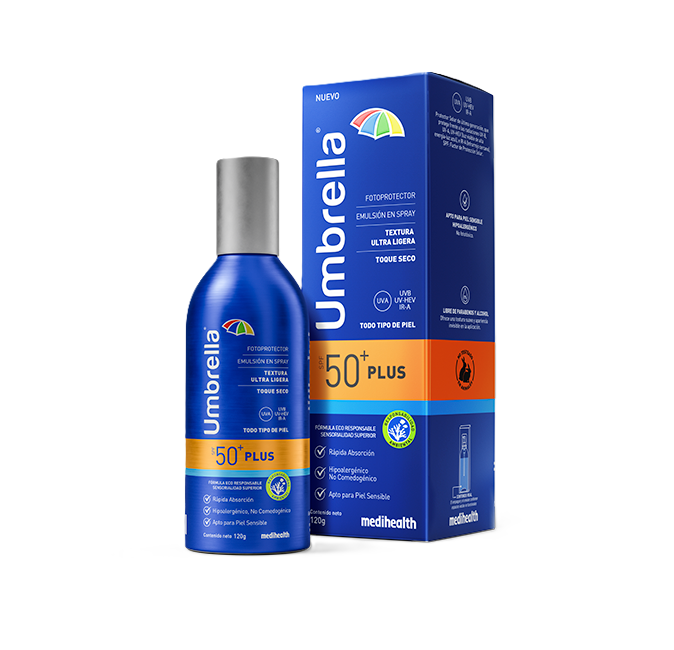 UMBRELLA PLUS EMULSIÓN EN SPRAY SPF50+ 120GR