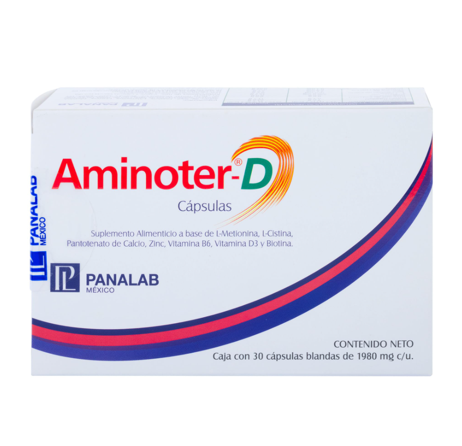 PANALAB AMINOTER-D 30 CAPSULAS 1980 MG C/U