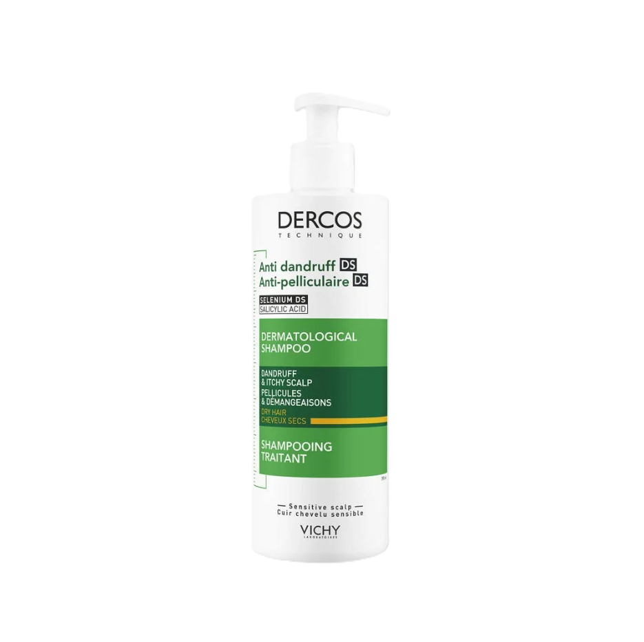 VICHY DERCOS SHAMPOO ANTICASPA SECA 390 ML